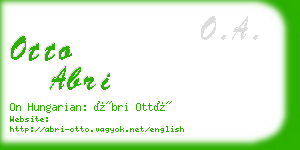 otto abri business card